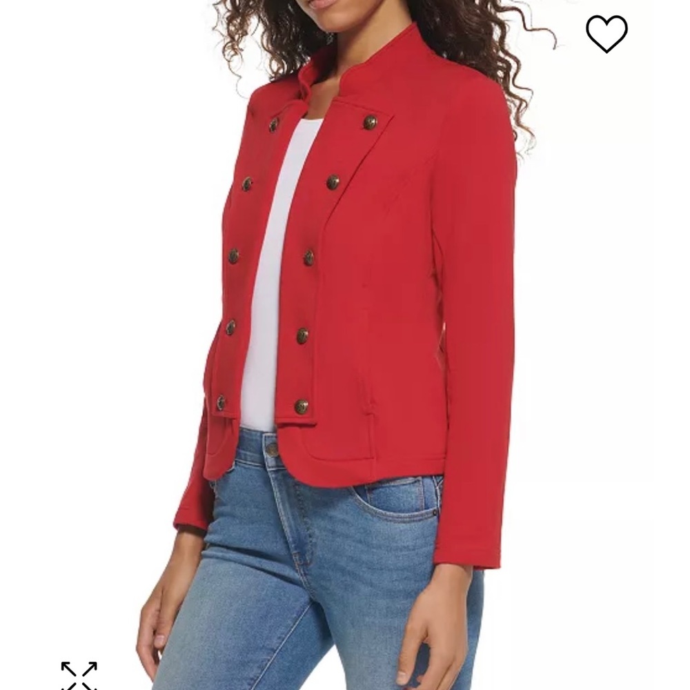 Tommy Hilfinger Red Military Band Jacket Size S